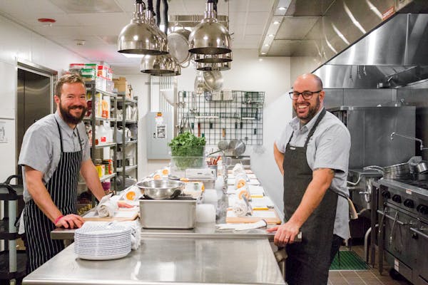 Holiday cooking class with Chef Chris Pandel in Wrigleyville restaurant kitchen