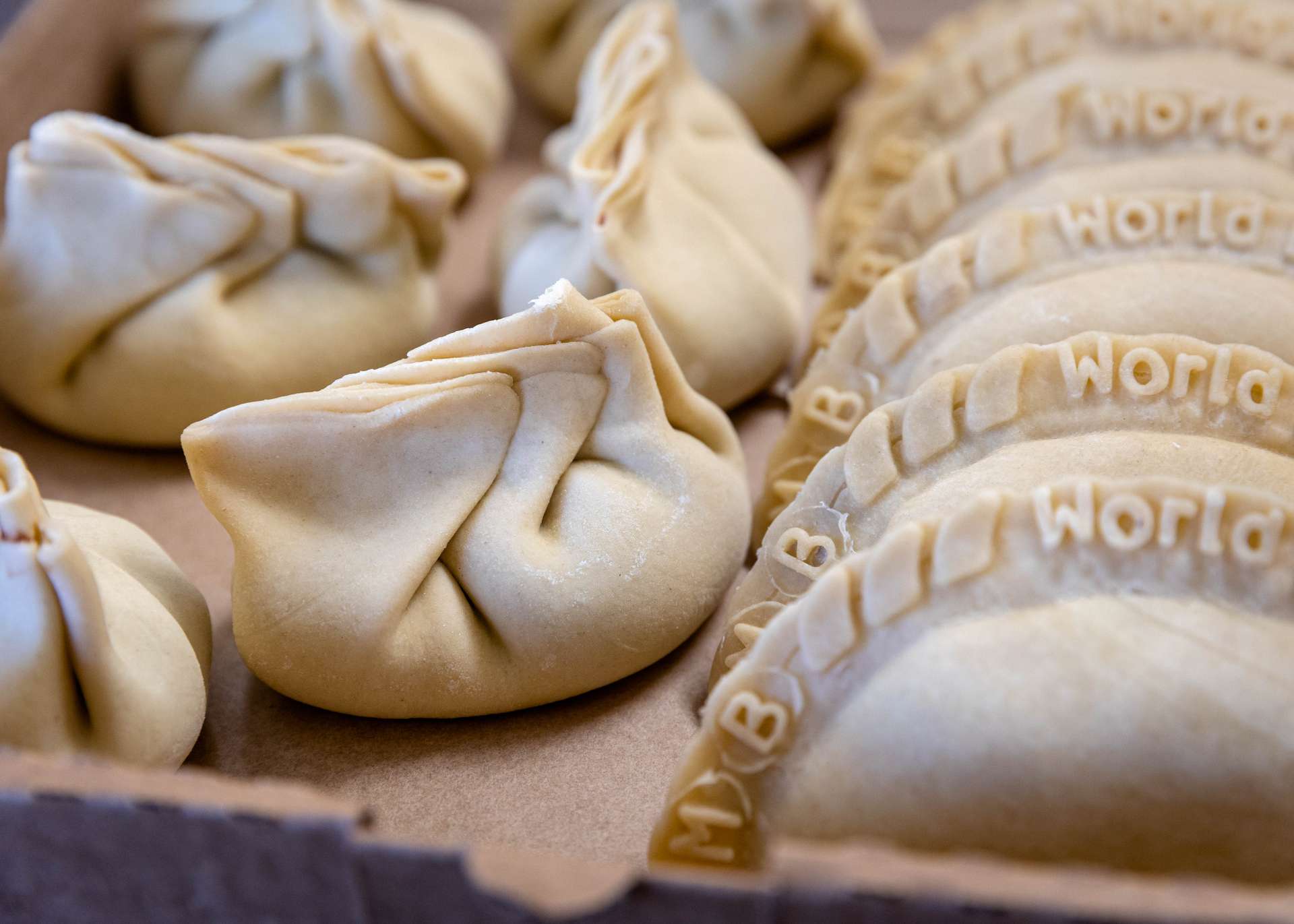 a close up of food