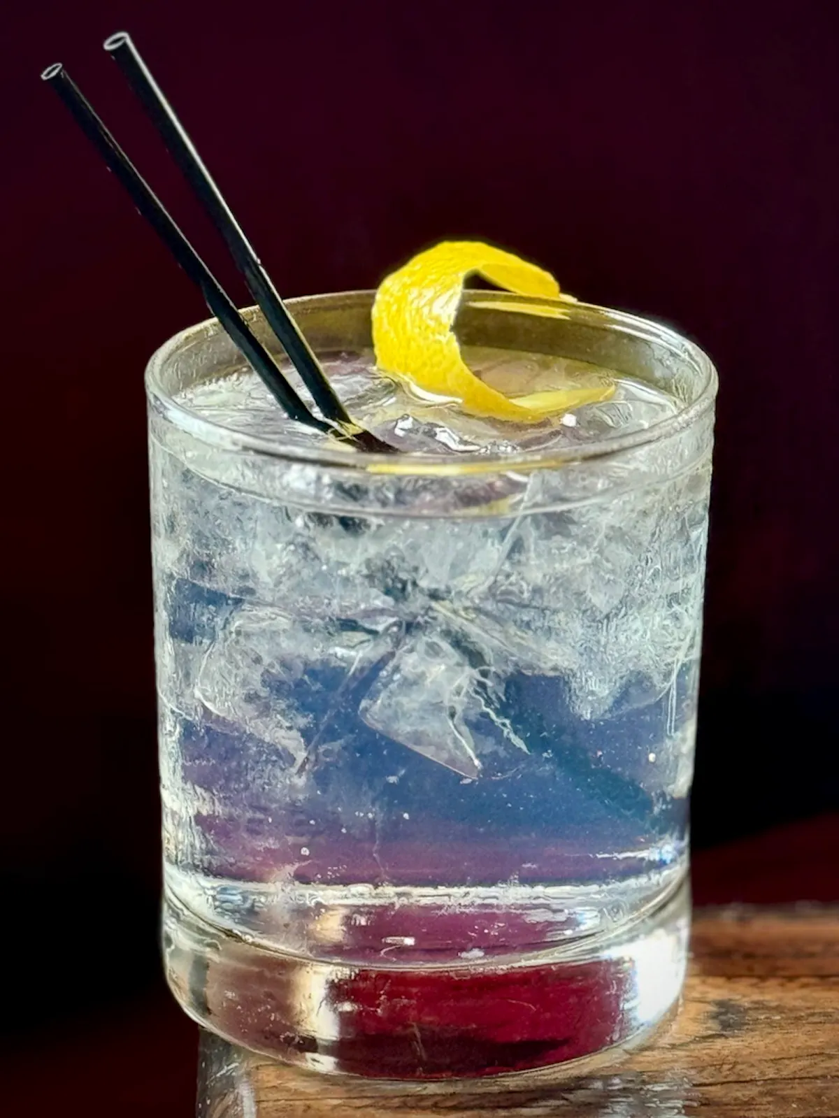 a glass cup on a table