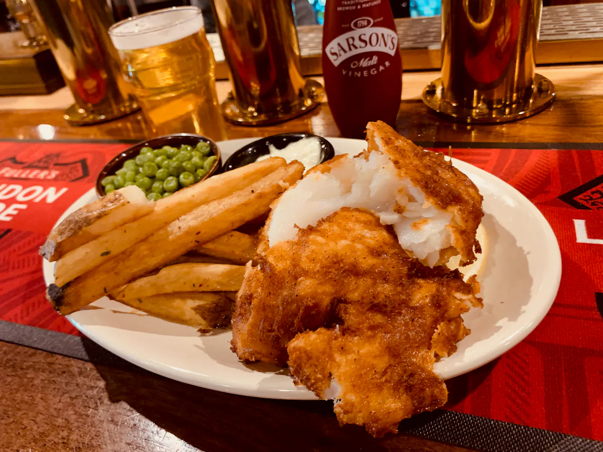 a plate of food on a table