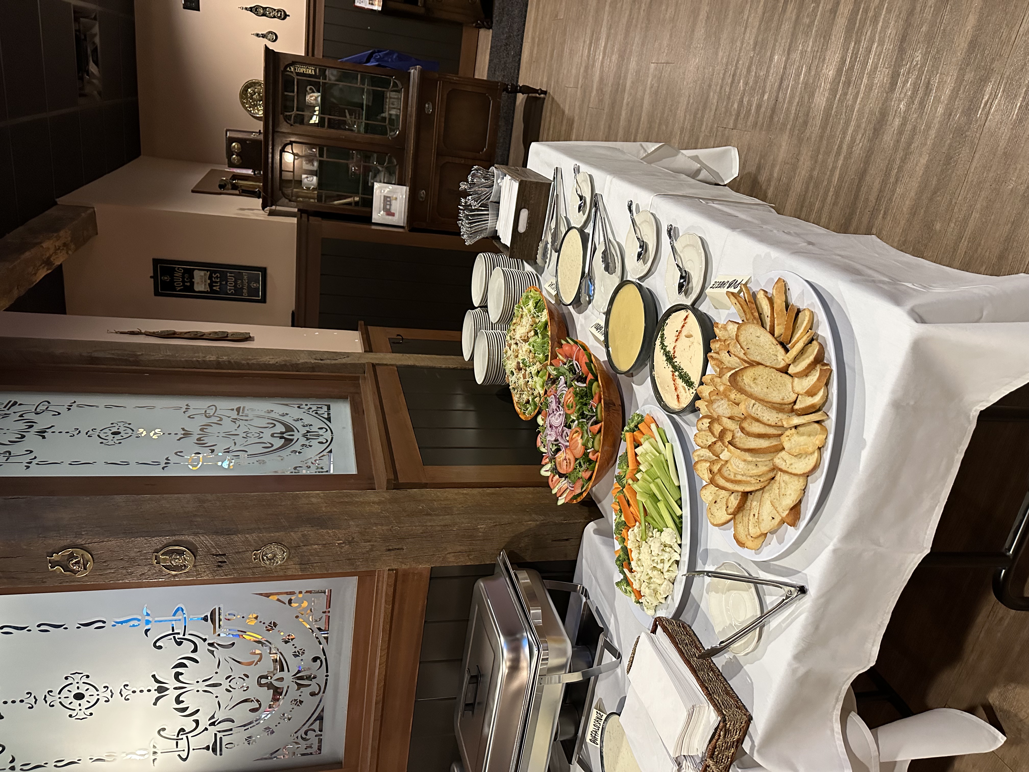 a plate of food on a table
