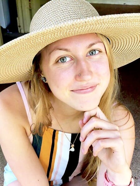 a person wearing a hat