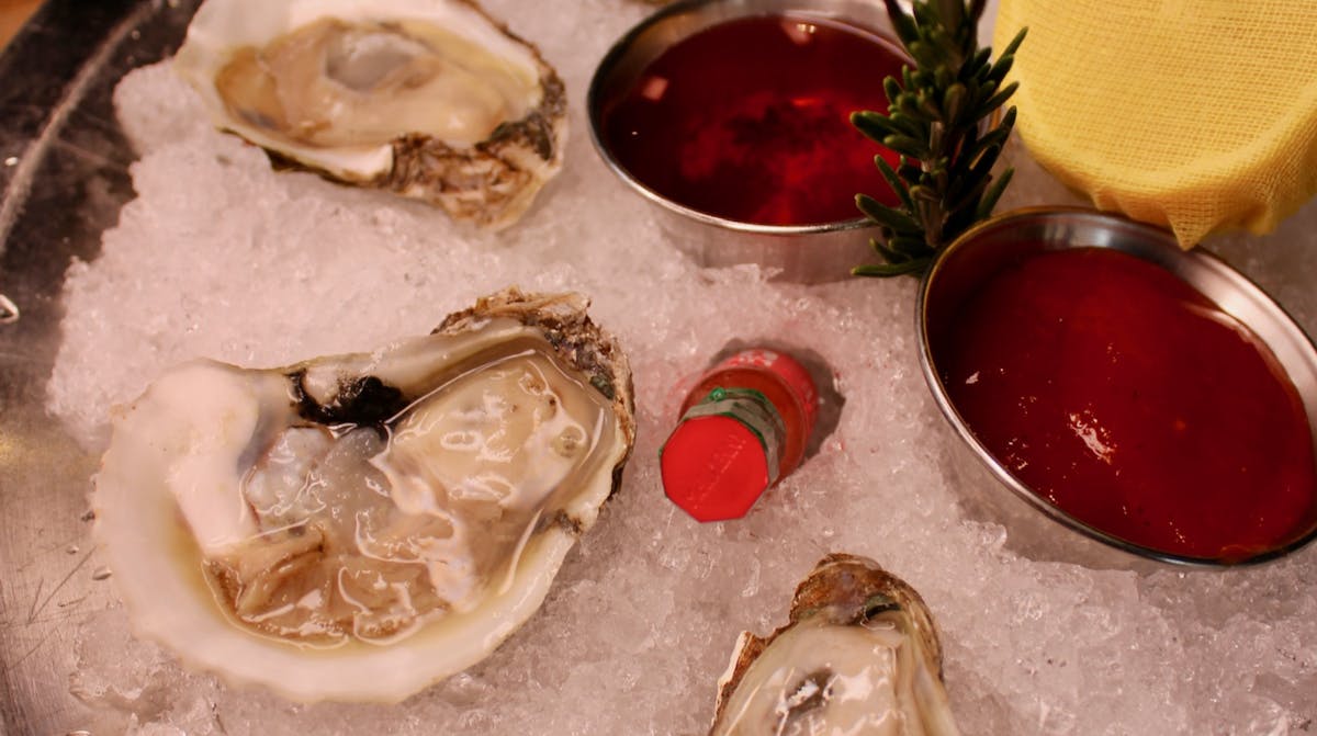 a close up of food on a table