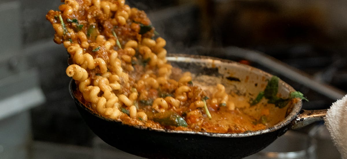 a pasta plate
