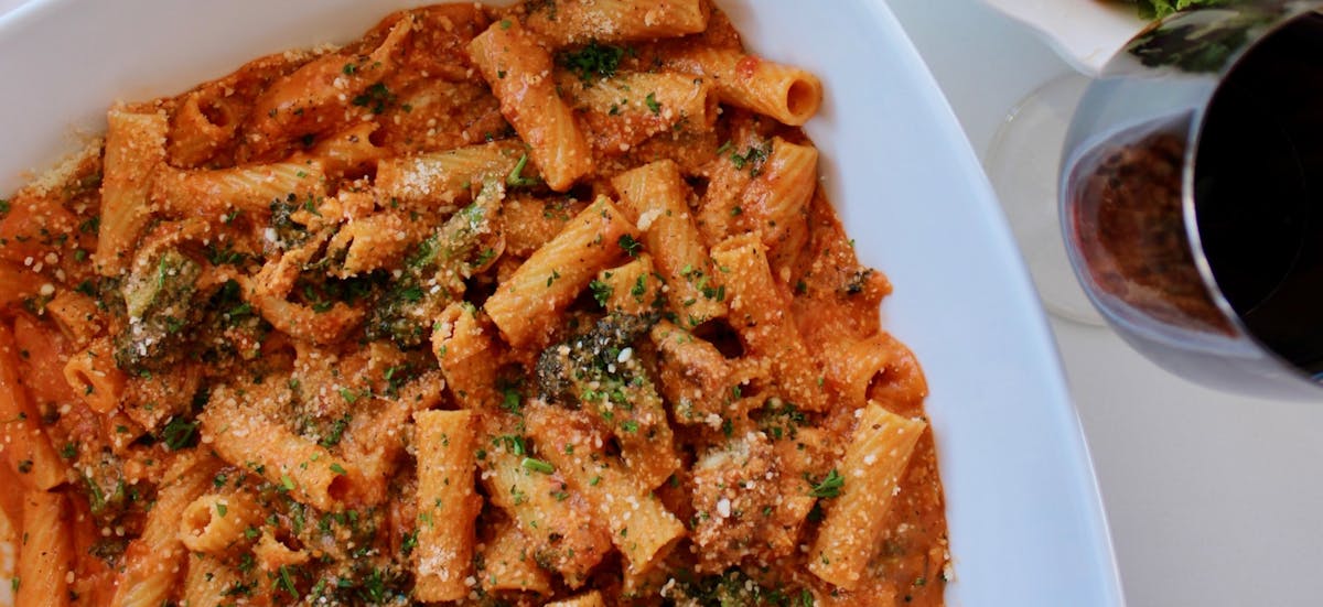 a pasta plate