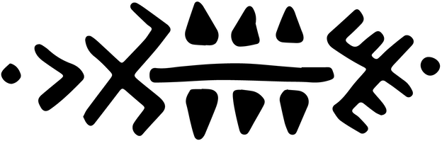 a close up of a logo