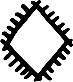 a close up of a logo