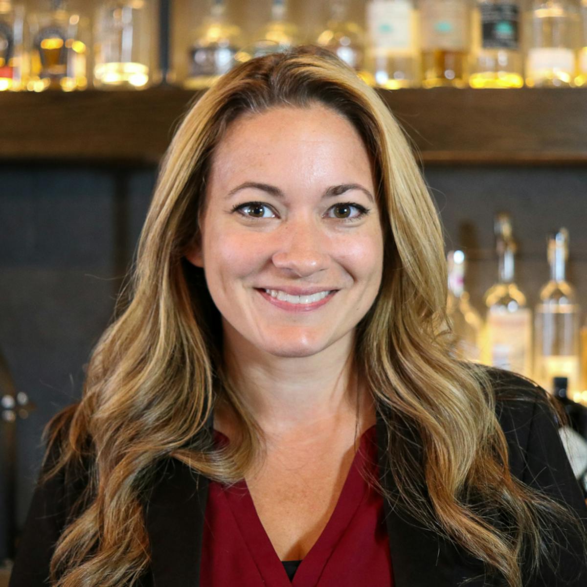 a woman smiling for the camera