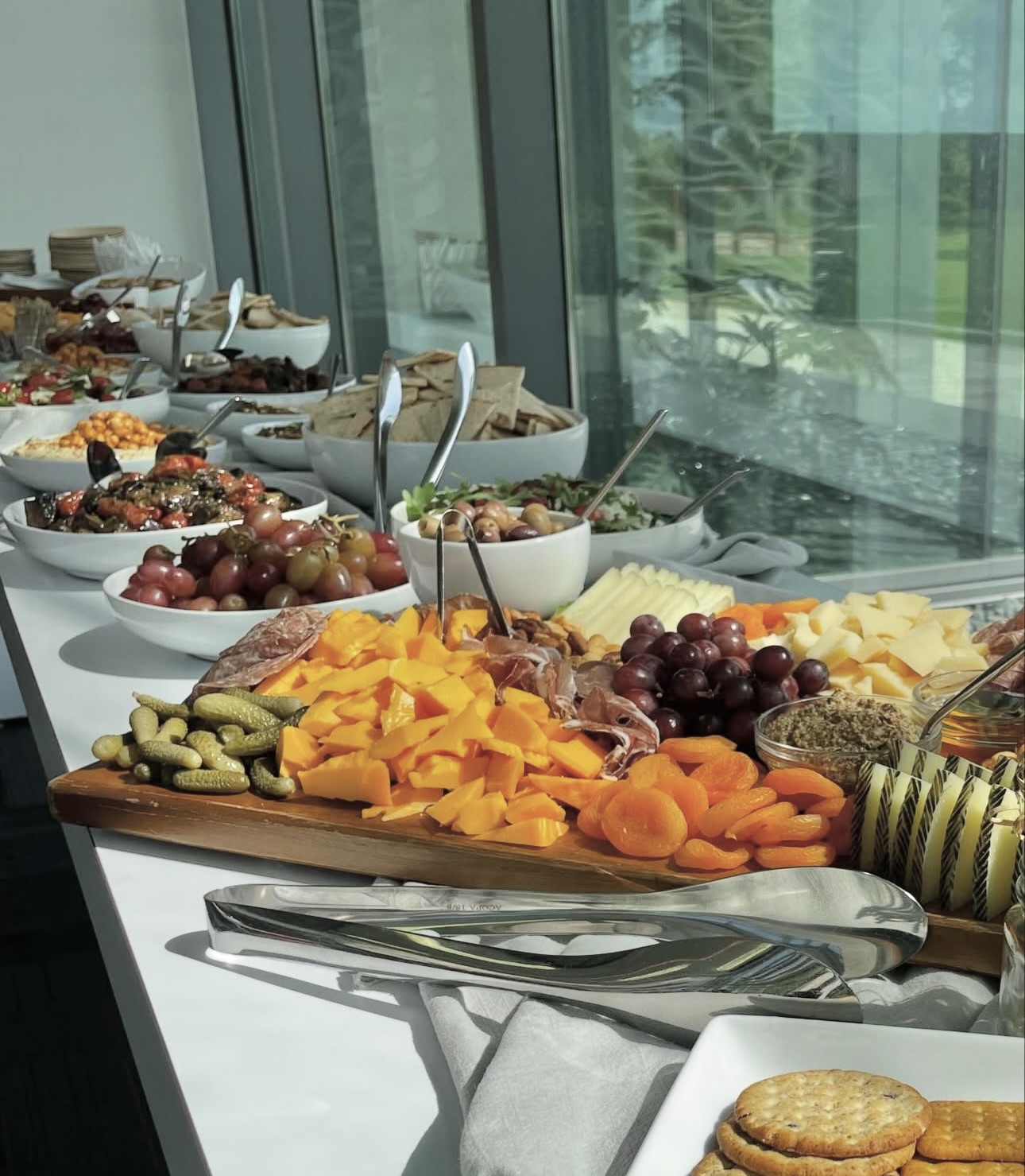a bunch of food sitting on a table