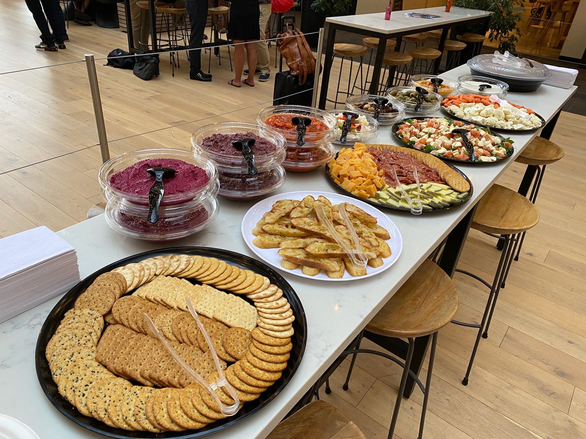 a plate of food on a table