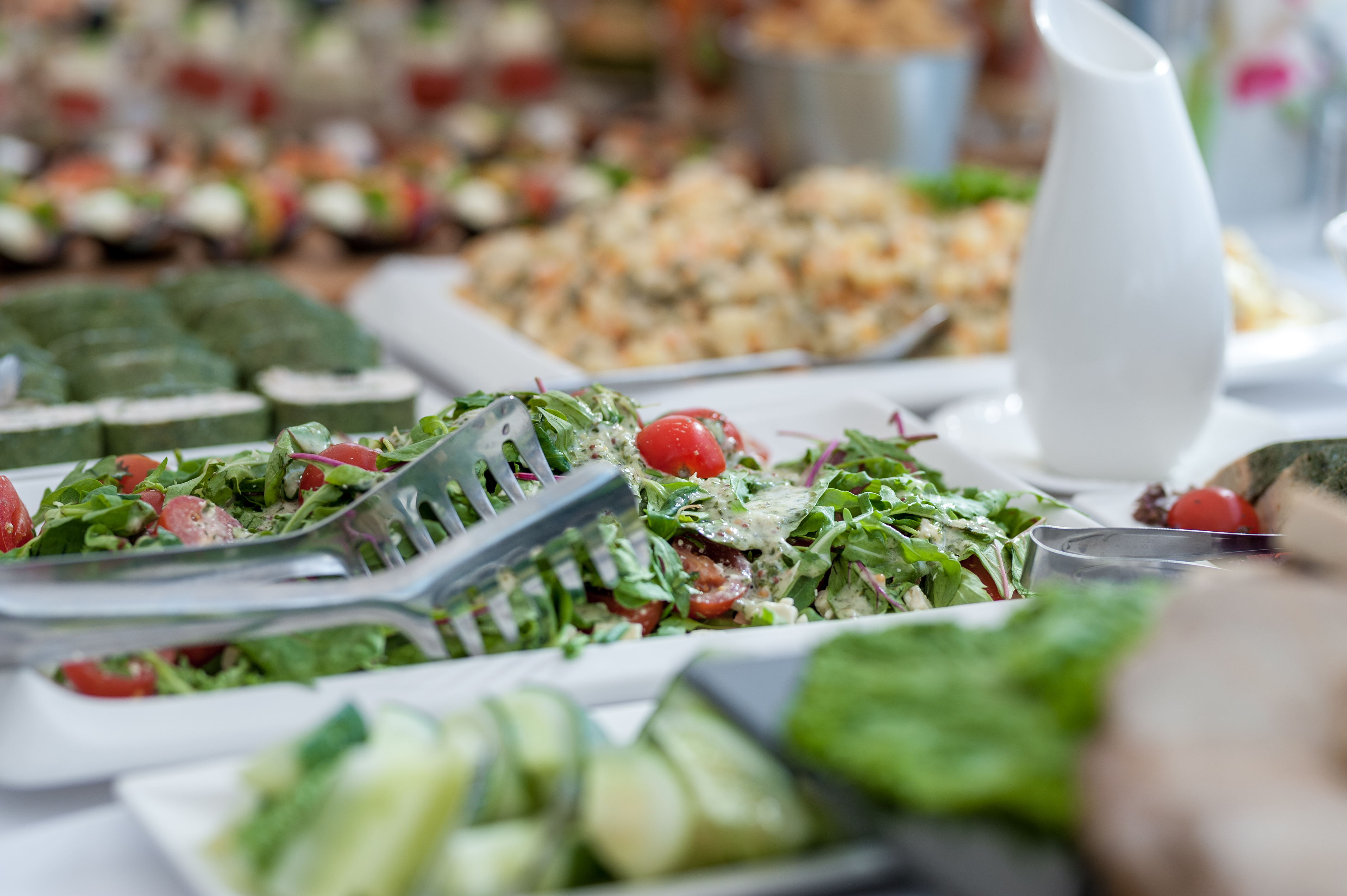 a plate of food on a table