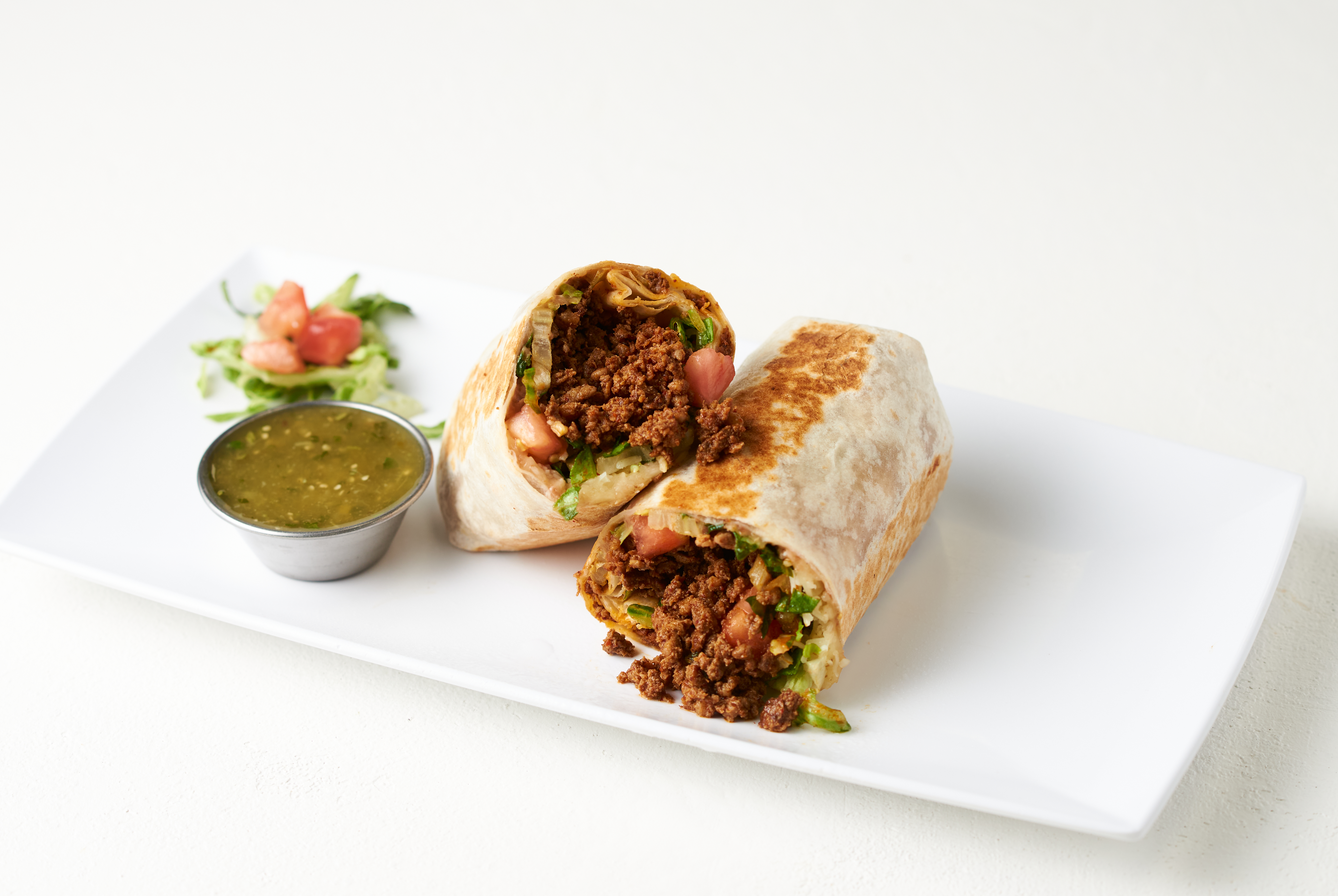 a plate of food on a table