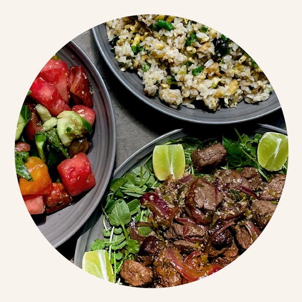 a plate of food