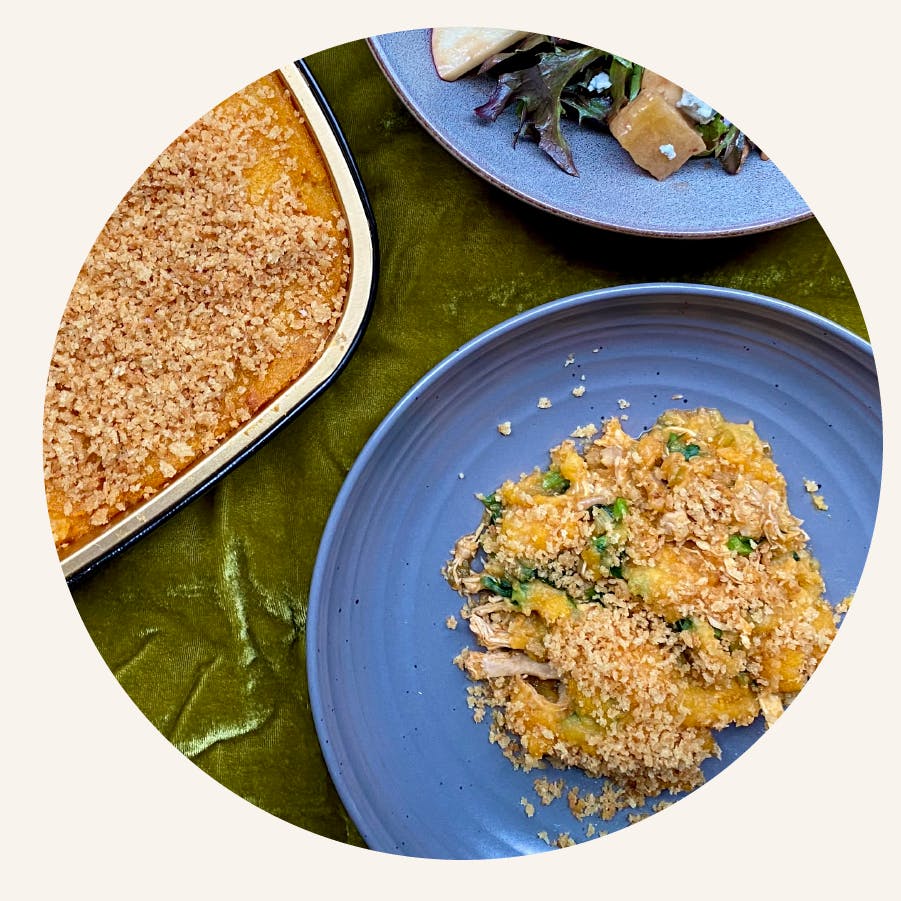 a plate of food