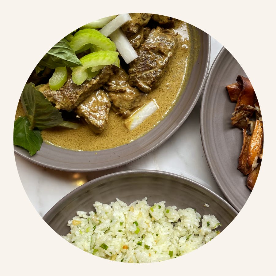 a plate of food