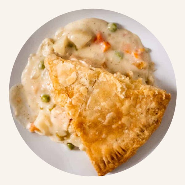 a piece of food on a plate