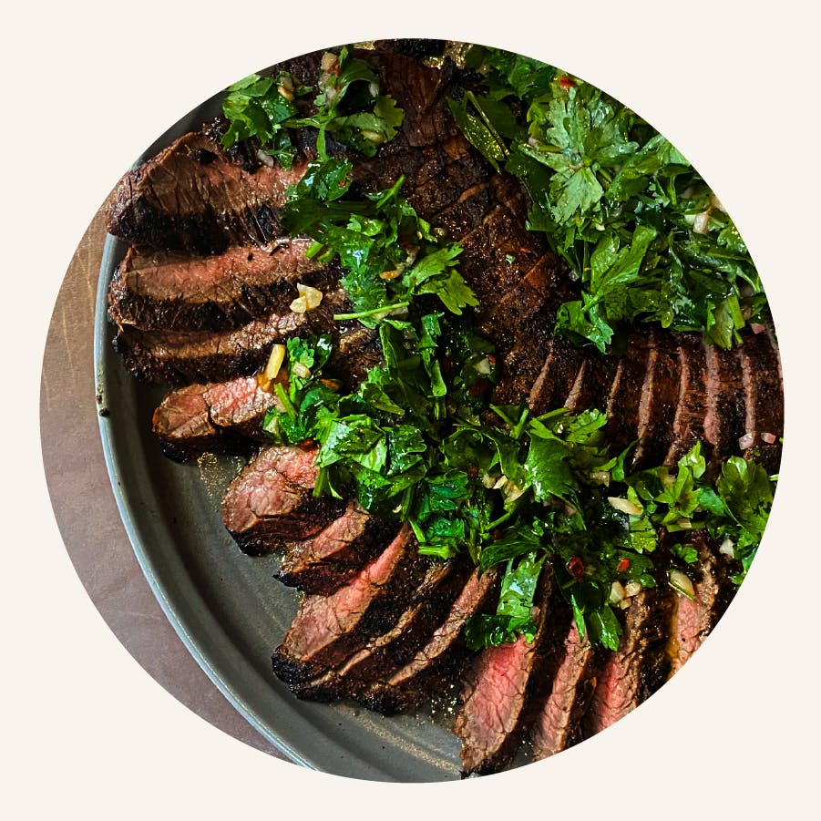 a close up of a green plate