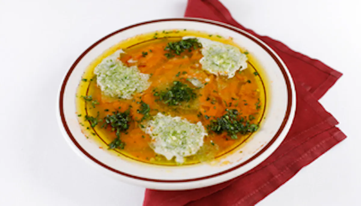 a plate of food on a table