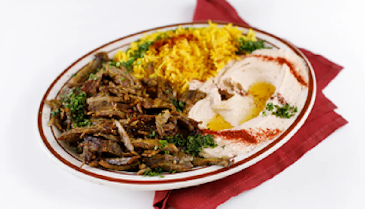 a plate of food on a table