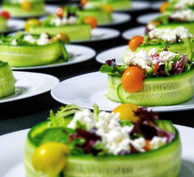 Wedding reception appetizers in South Florida catered by Potions in Motion