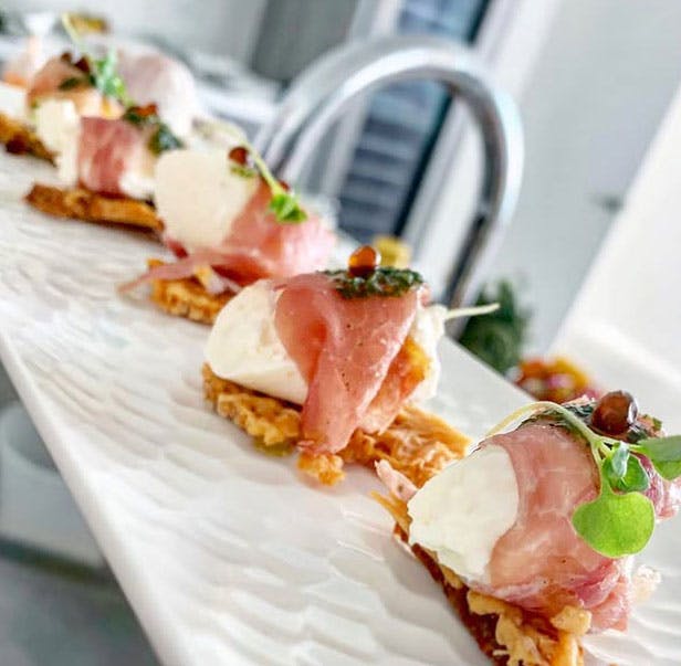 A fancy event with food catering in South Florida