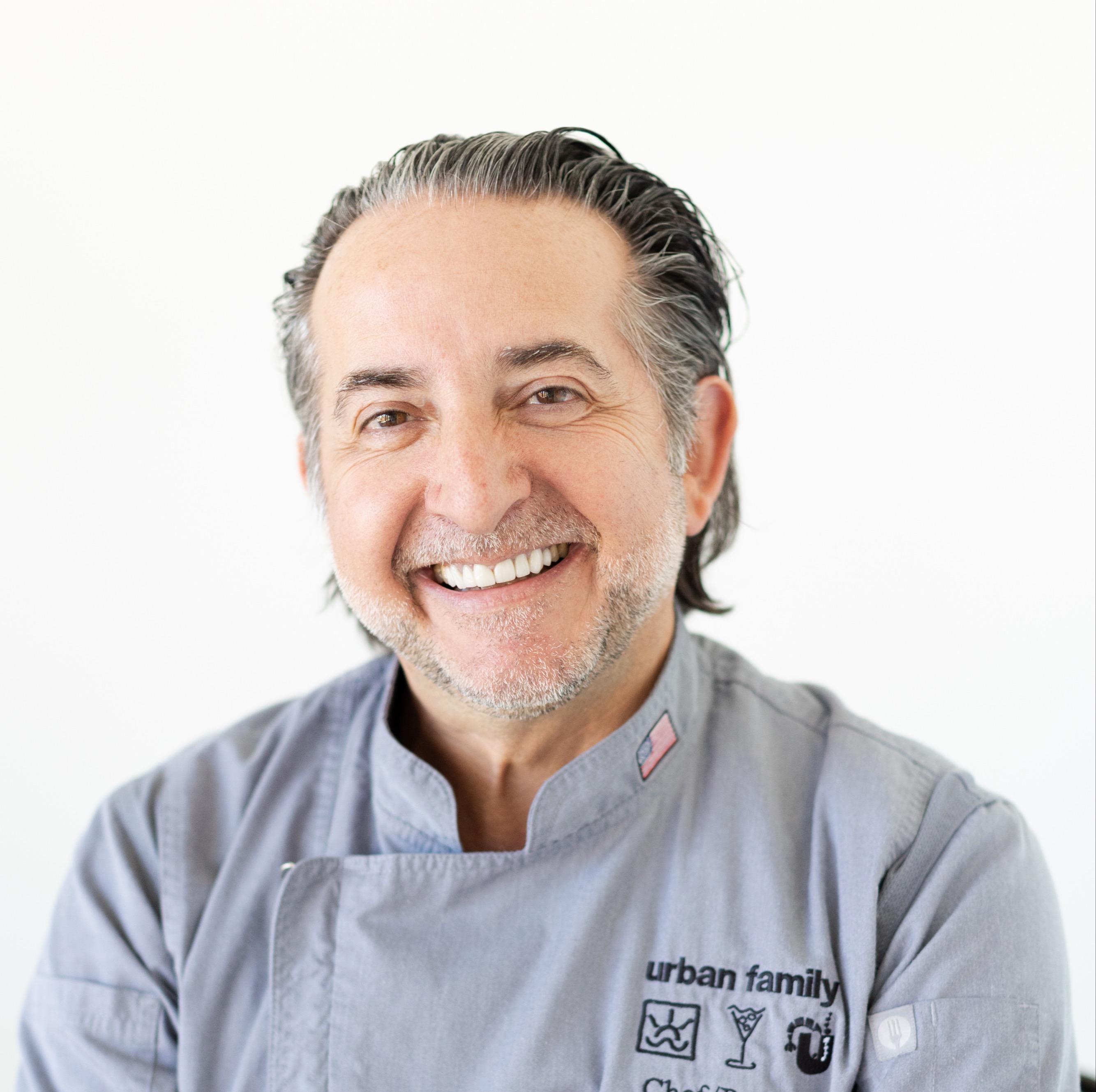 a man looking at the camera