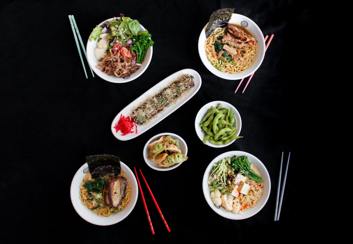 a plate of food on a table
