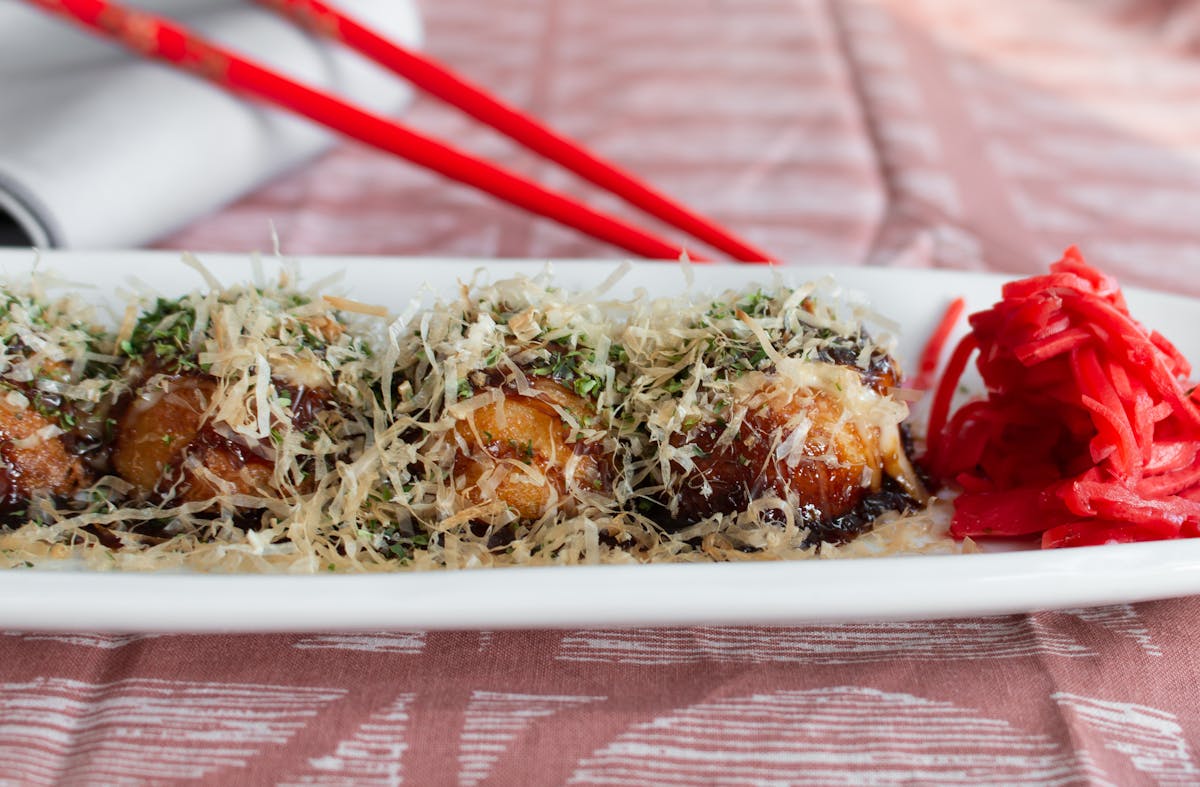 a plate of food on a table