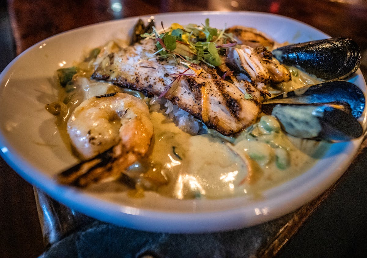 a bowl of food on a plate