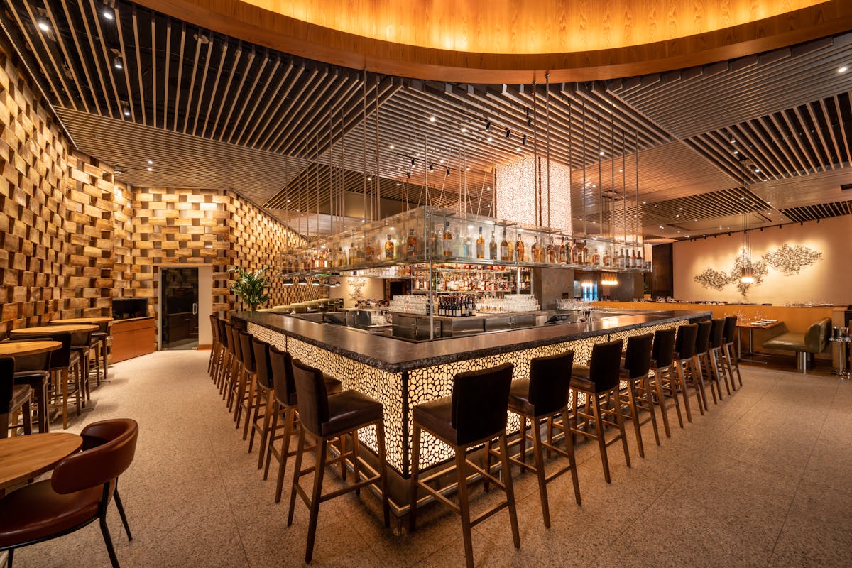 The bar at STRIPSTEAK by Michael Mina in Las Vegas