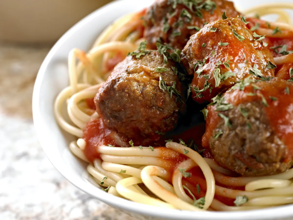 a close up of a plate of food