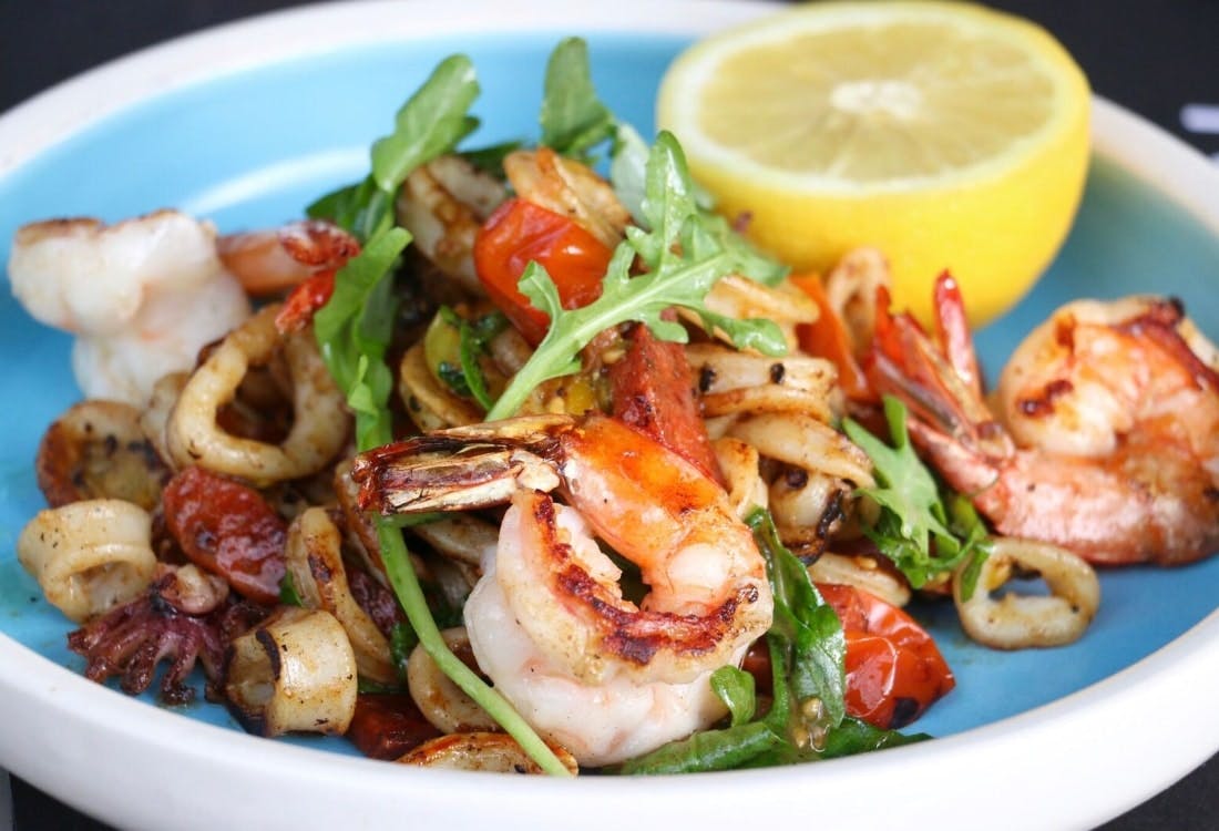 a plate of food