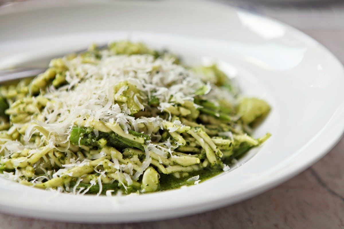 a plate of food with broccoli
