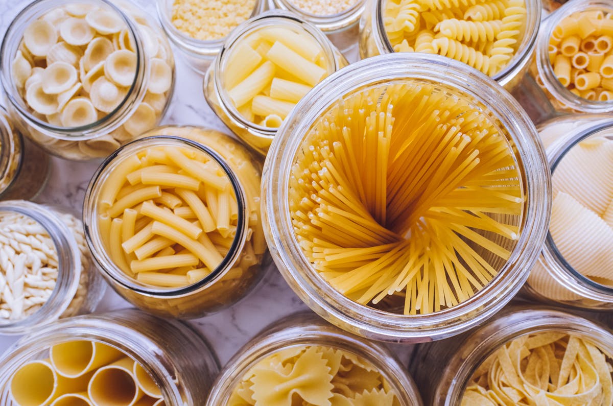 a table full of food