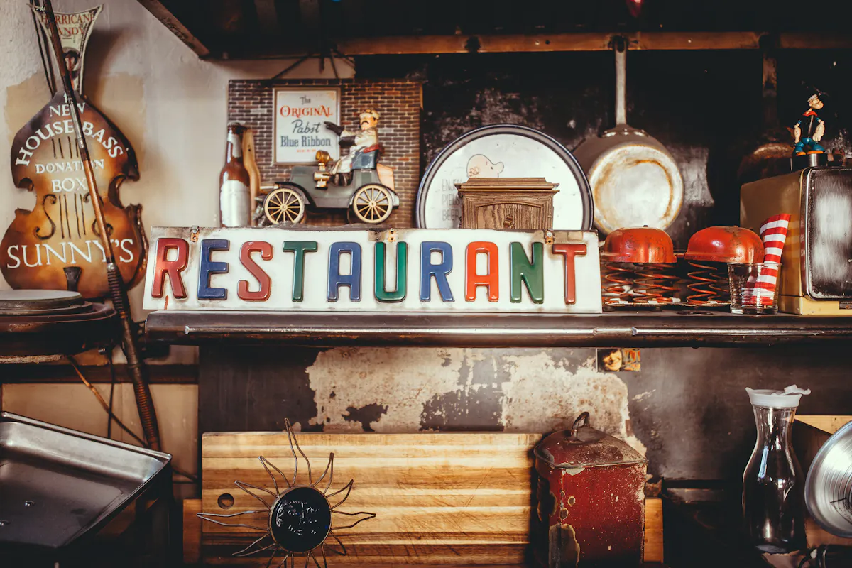 Restaurant sign