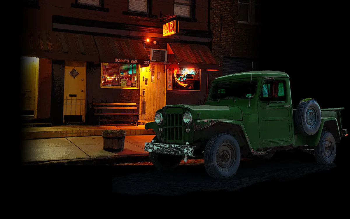 Green car