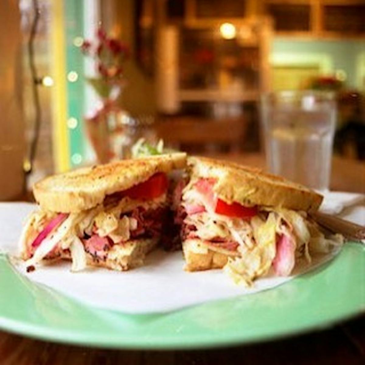 a sandwich on a plate