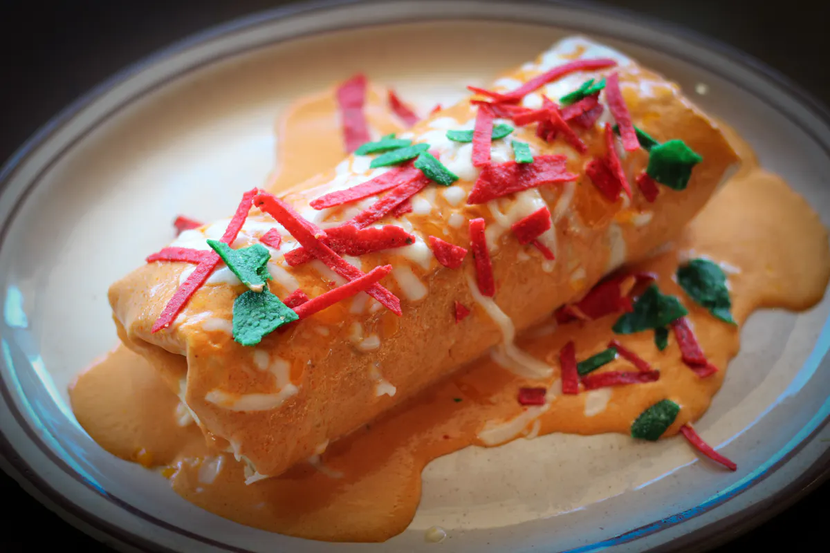 a piece of food on a plate