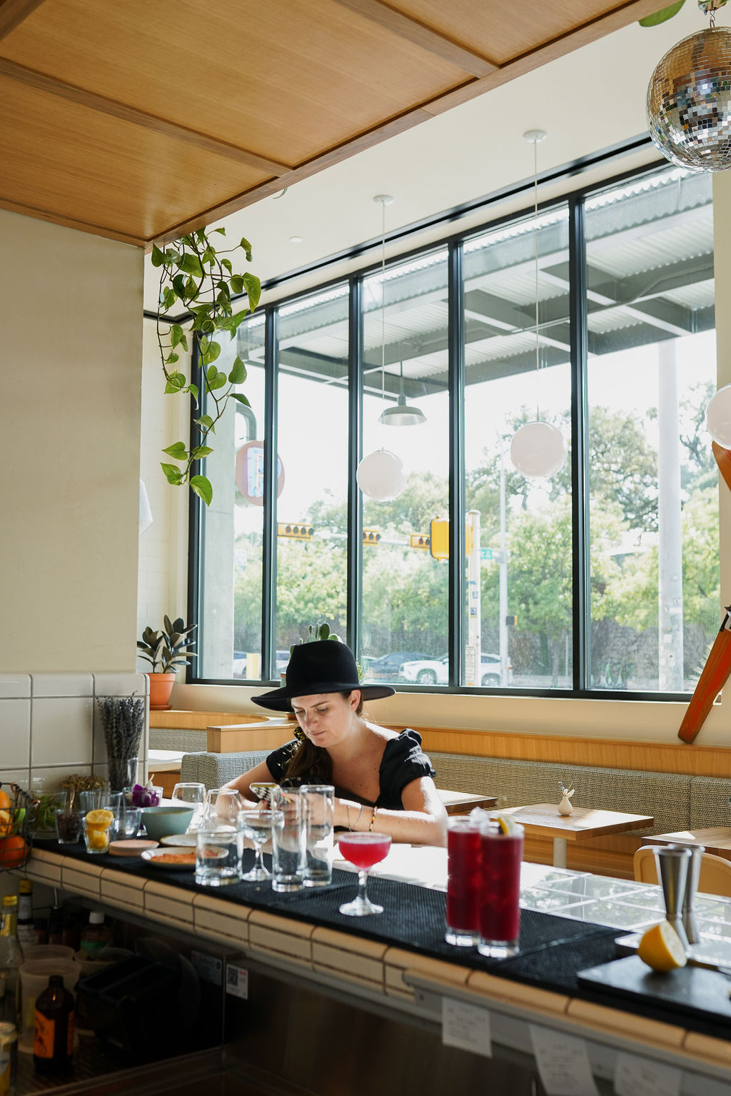 a kitchen with a sink and a window