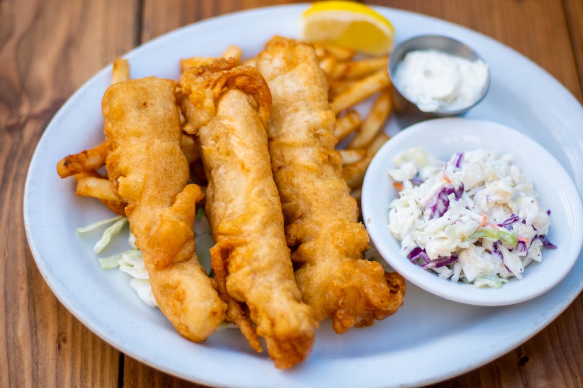 a plate of food on a table