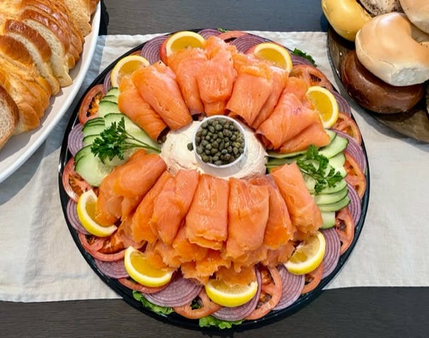 a plate of food on a table