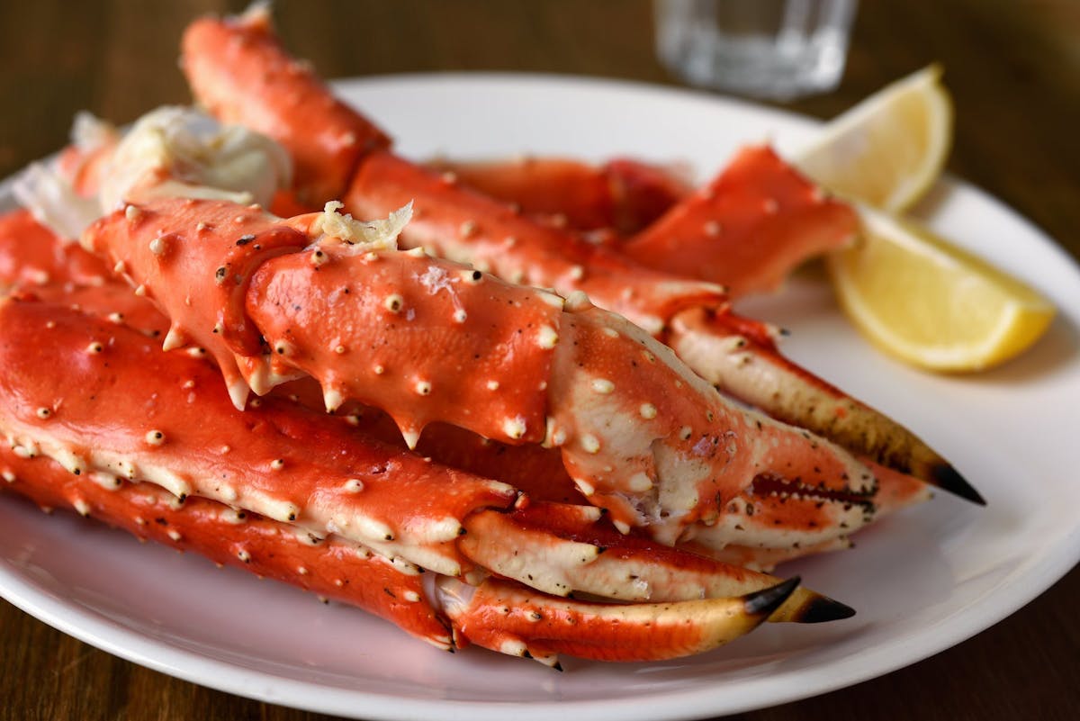 a crab on a plate