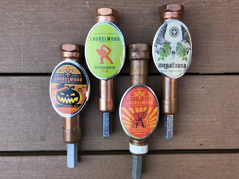 Used Tap Handles Laurelwood Brewing Co.