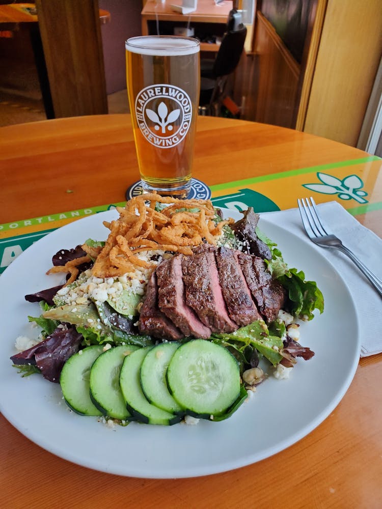 a plate of food on a table