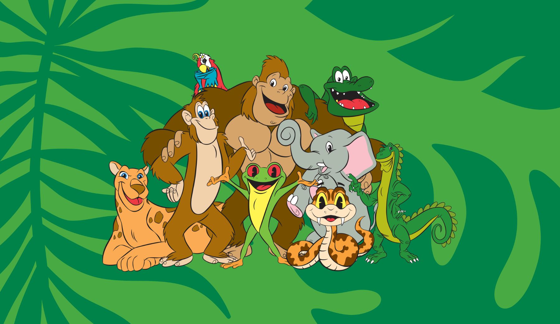 The Rainforest Cafe Wild Bunch characters