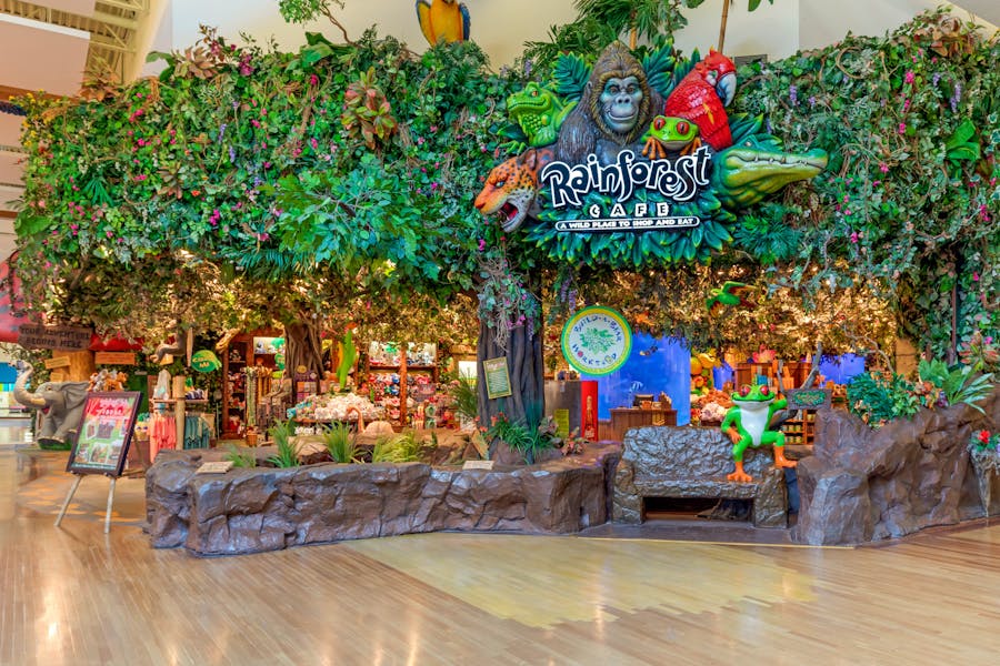 rainforest cafe grapevine tx restaurant themed jungle mills hours chain