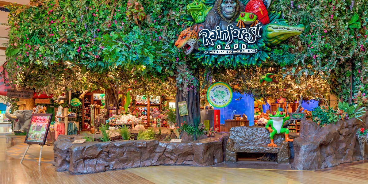 rainforest cafe grapevine tx restaurant themed jungle mills hours chain
