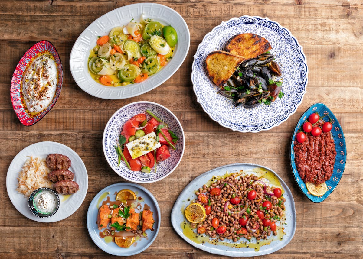 a bowl of food on a table