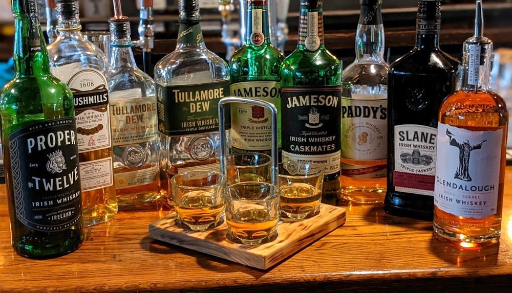 a bottle of wine on a table