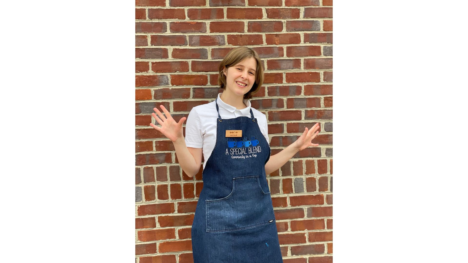 a person standing posing for the camera